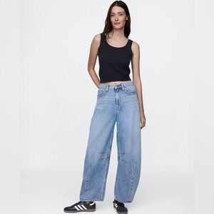 GAP Women's Light Blue Flare & Wide Leg Jeans